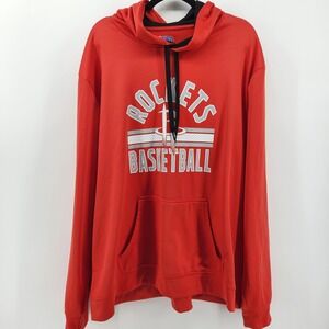 NBA Houston Rockets Basketball Hoodie Red Pullover Mens Size 3XL